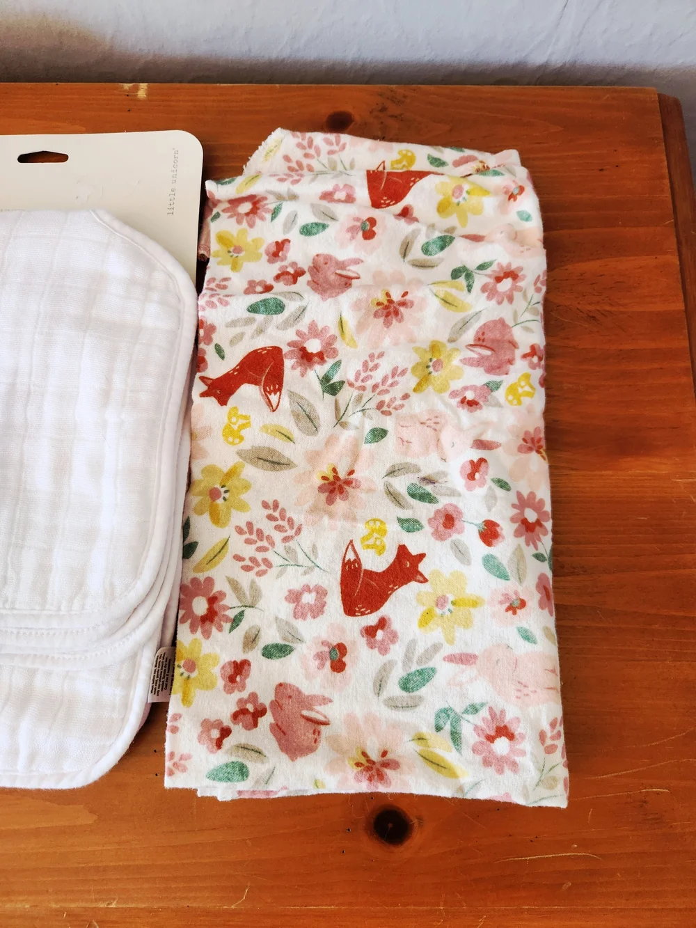 Muslin Baby Burp Cloth And Swaddle Lot